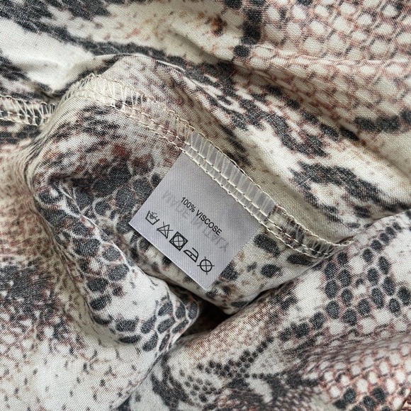 NEW Melissa Obadash Size Large Skirt Elsa Belted Snake Print Voile Maxi Skirt - Picture 13 of 13